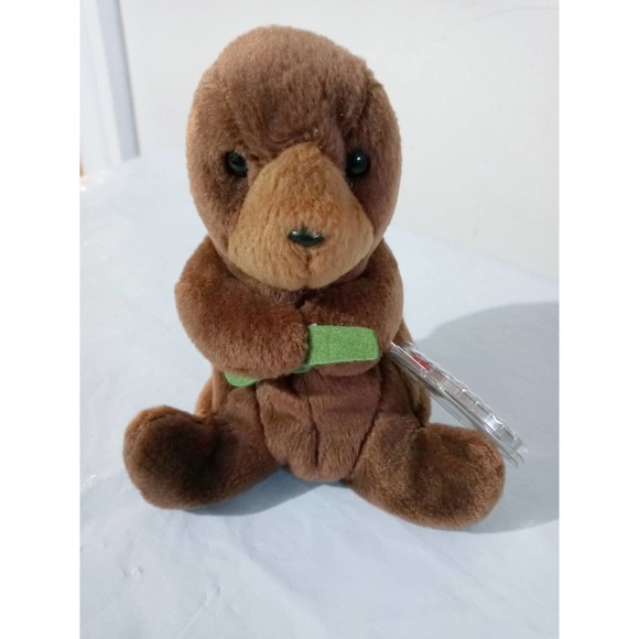 Ty Beanie Baby SEAWEED w 95 and 96 Year Tag Errors Mint Condition